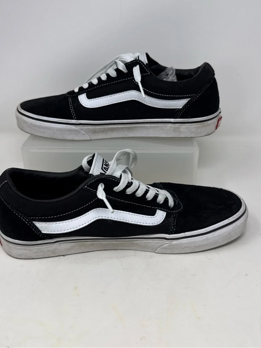 Vans Black and White Old Skool Low-Top Sneakers